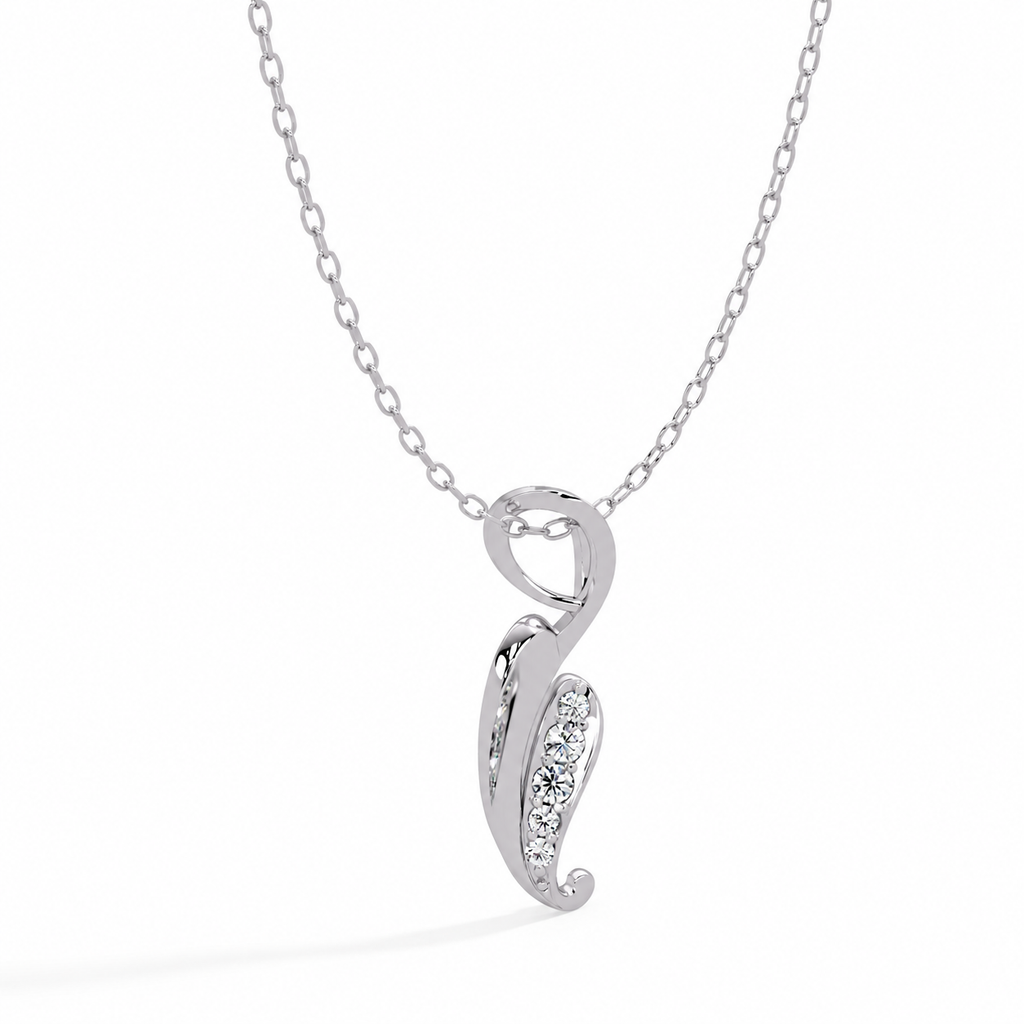 0.10 Carat Lab Grown Diamond Luxe Teardrop Pendant, IGI Certified
