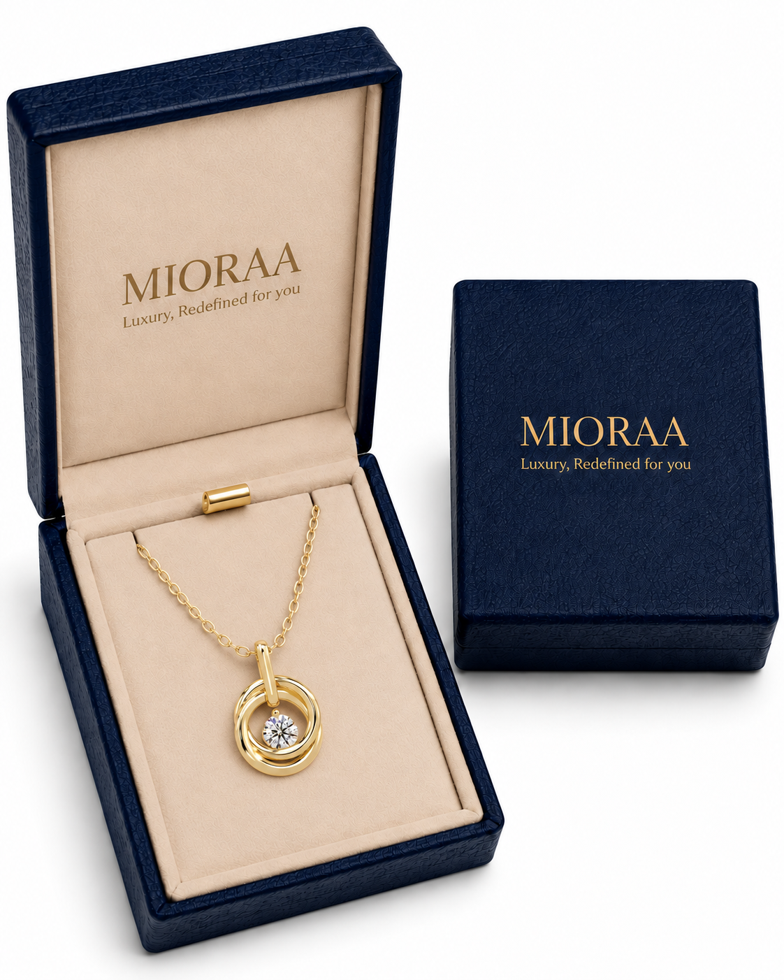 0.20 Carat Lab Grown Diamond Modern Minimalist Orbit Pendant, IGI Certified