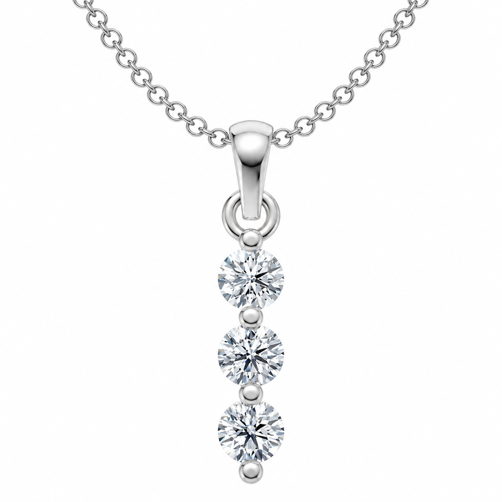 0.33 Carat Lab Grown Diamond Journey of Life Pendant, IGI Certified