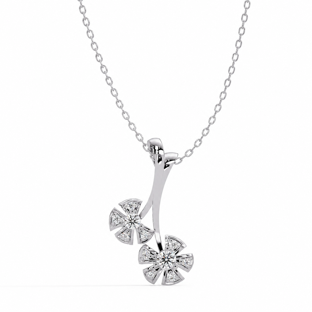 0.37 Carat Lab Grown Diamond Brilliant Pendant, IGI Certified