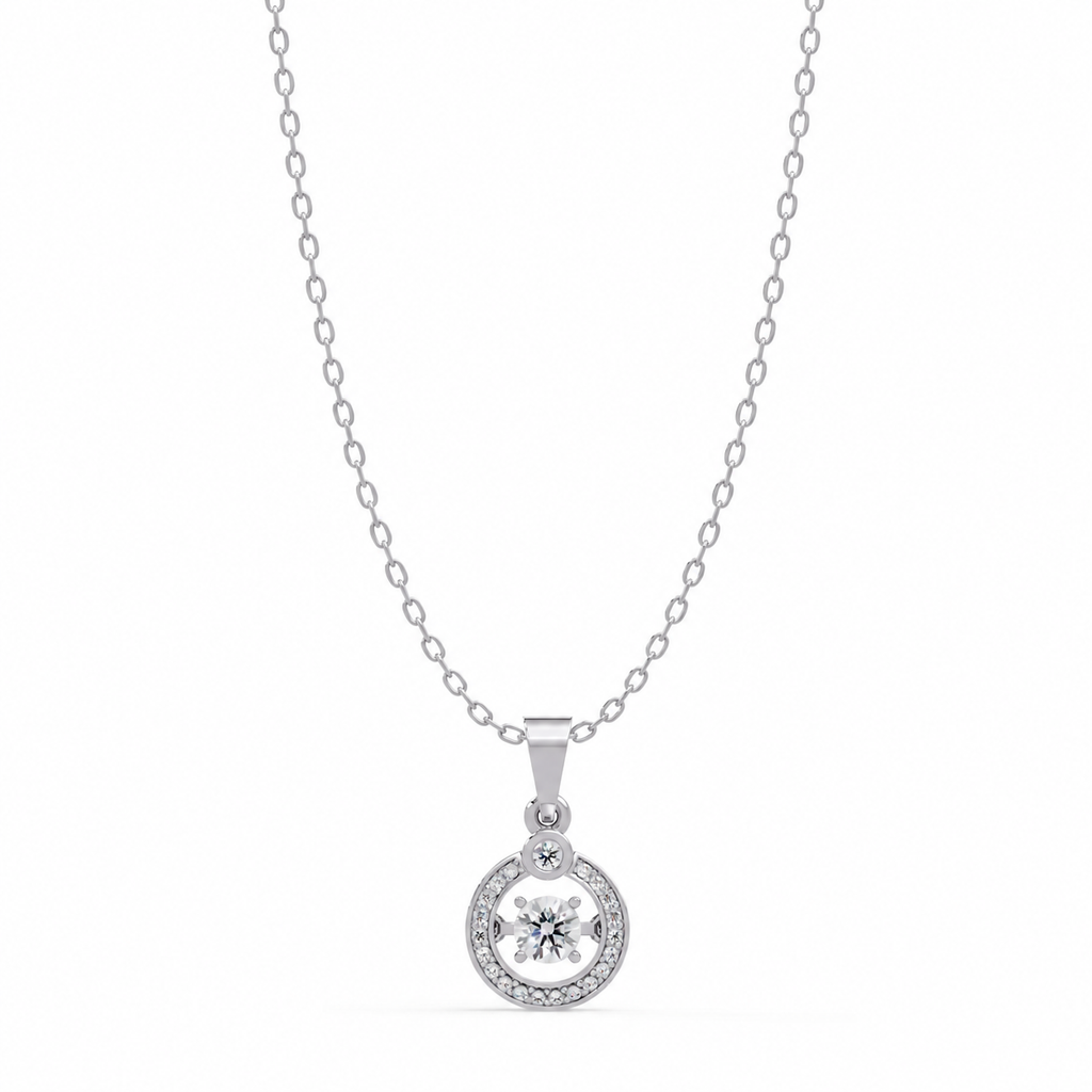 0.48 Carat Lab Grown Diamond Compass of My Heart Pendant, IGI Certified