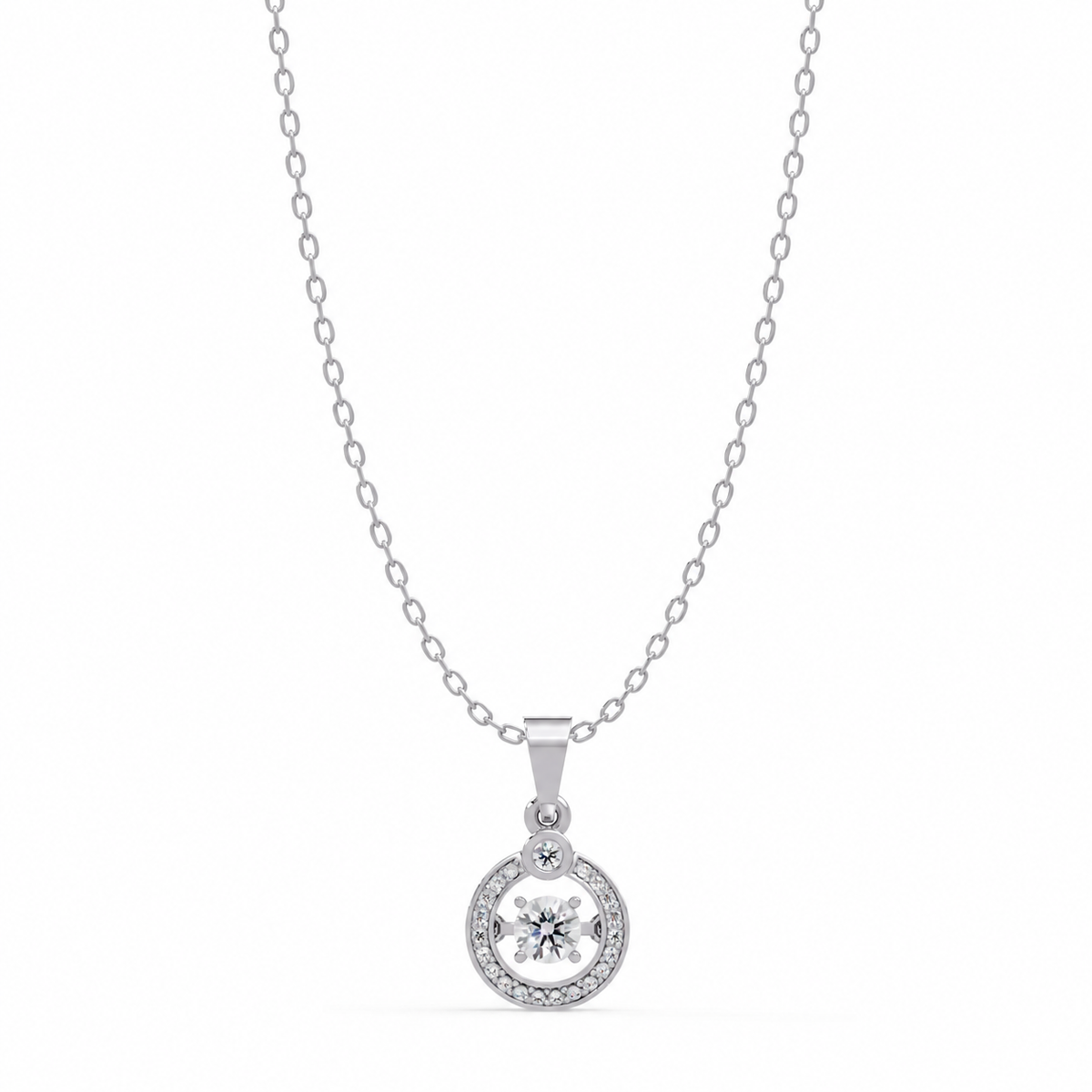 0.48 Carat Lab Grown Diamond Compass of My Heart Pendant, IGI Certified