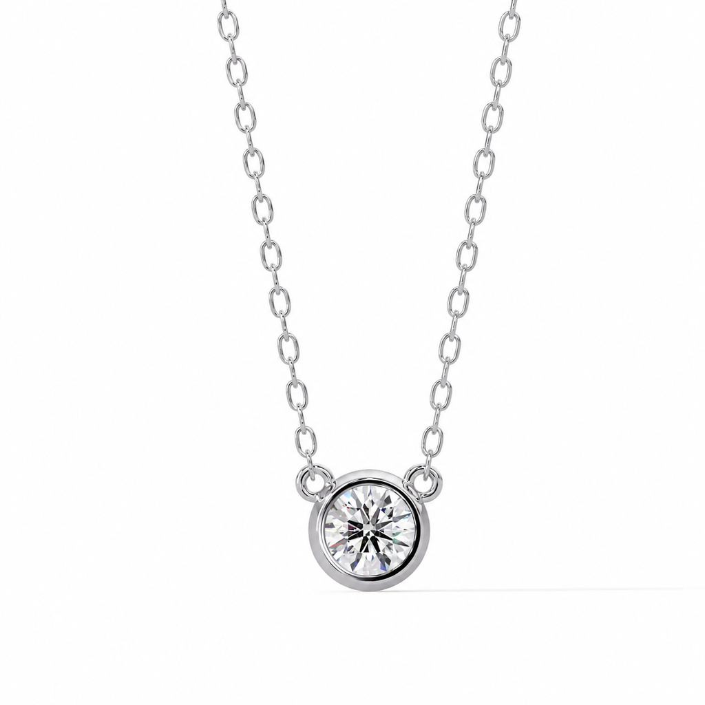 1.78 Carat Lab Grown Diamond Sleek Aura Necklace, IGI Certified