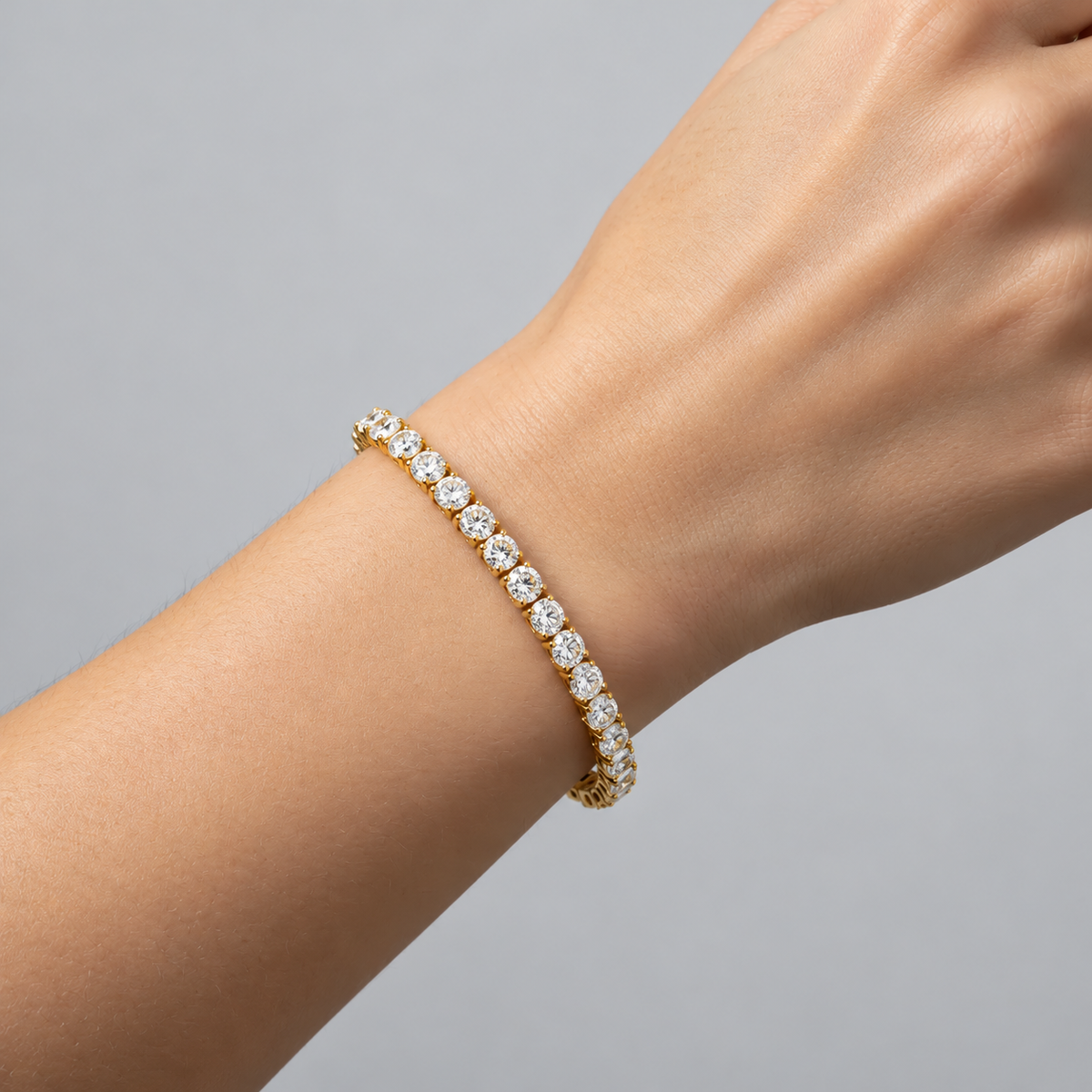 1 Carat Lab Grown Diamond Brilliant-Cut Tennis Bracelet