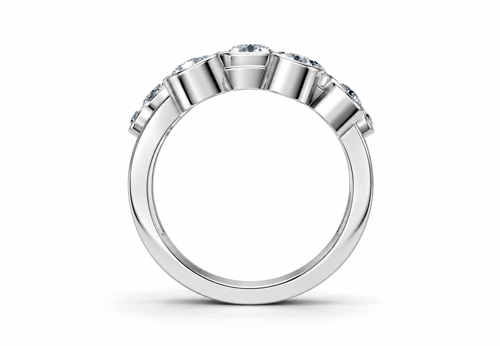 1 Carat Lab Grown Diamond Bubble Ring, IGI Certified