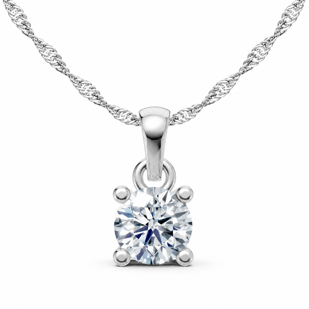 1 Carat Lab Grown Diamond Solitaire Pendant, IGI Certified