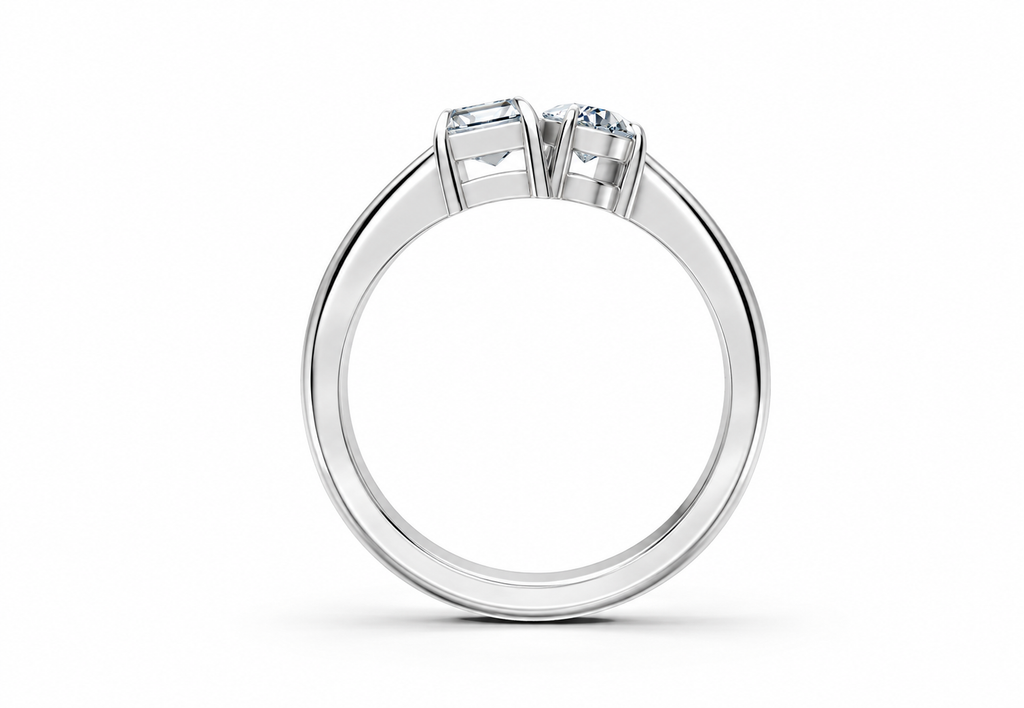1 Carat Lab Grown Diamond Toi et Moi Ring, IGI Certified
