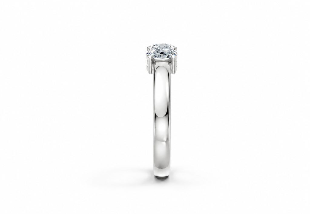 1 Carat Lab Grown Diamond Trilogy Ring, IGI Certified