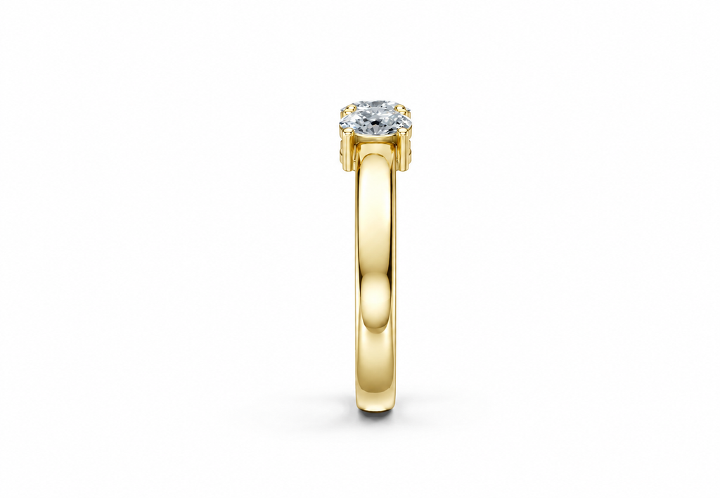 1 Carat Lab Grown Diamond Trilogy Ring, IGI Certified
