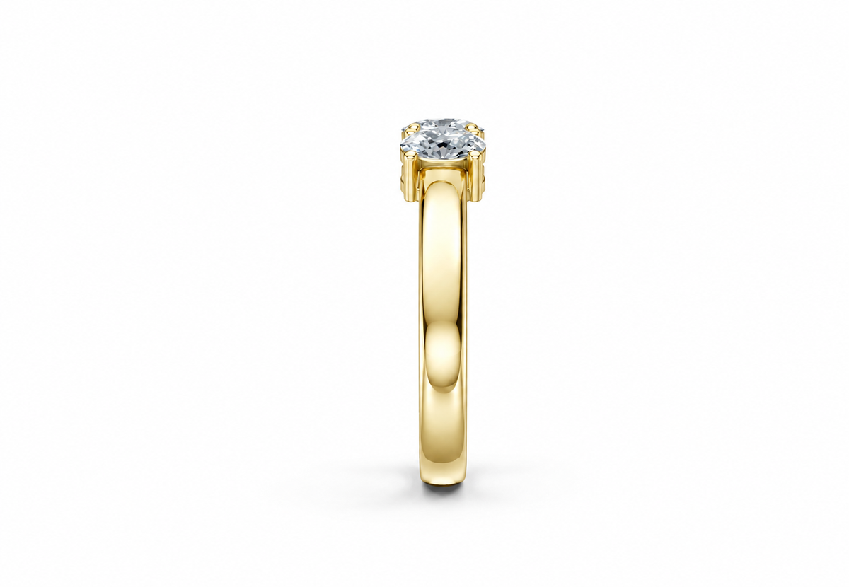 1 Carat Lab Grown Diamond Trilogy Ring, IGI Certified