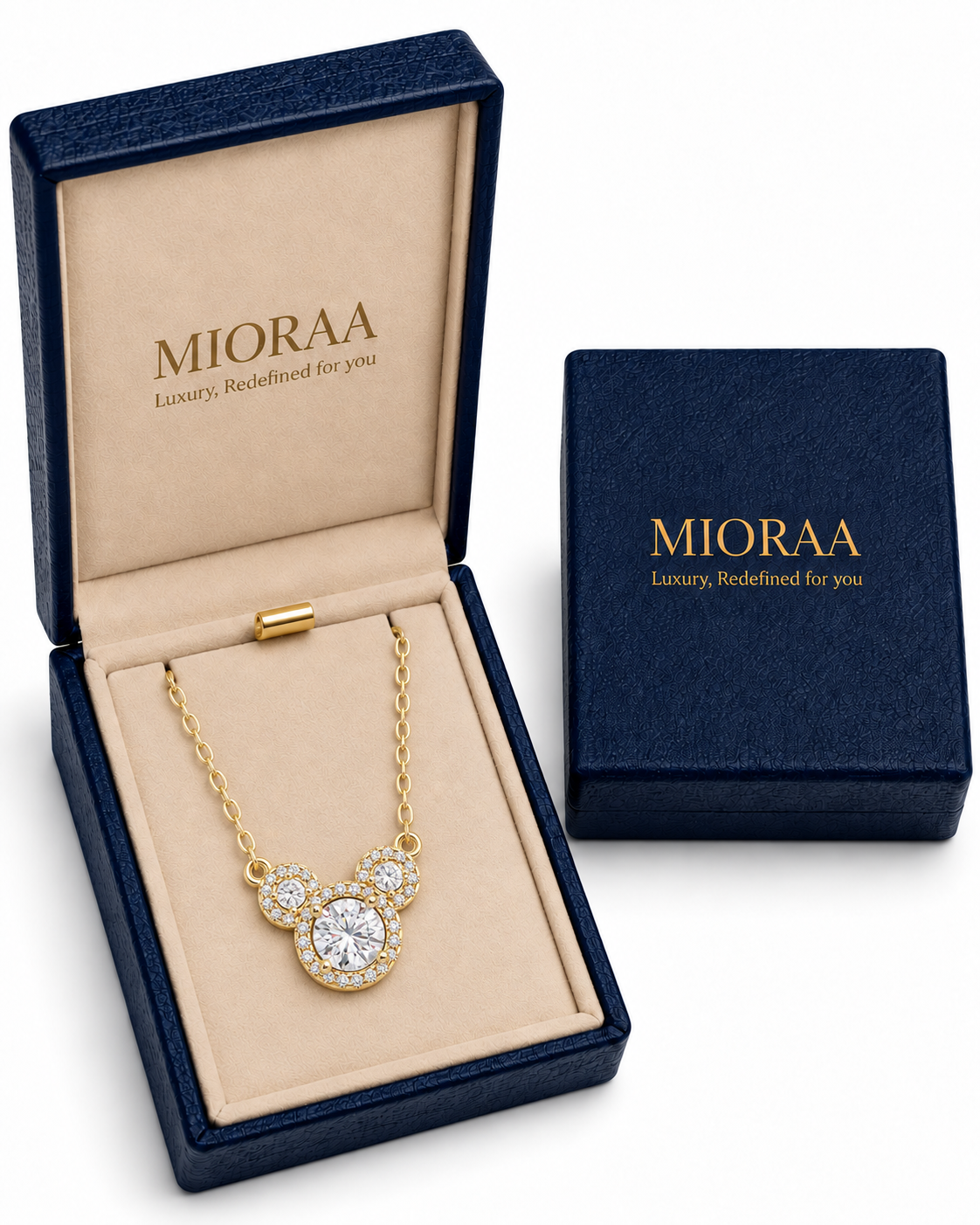 2.08 Carat Lab Grown Diamond Dreamer’s Halo Triple Drop Pendant, IGI Certified