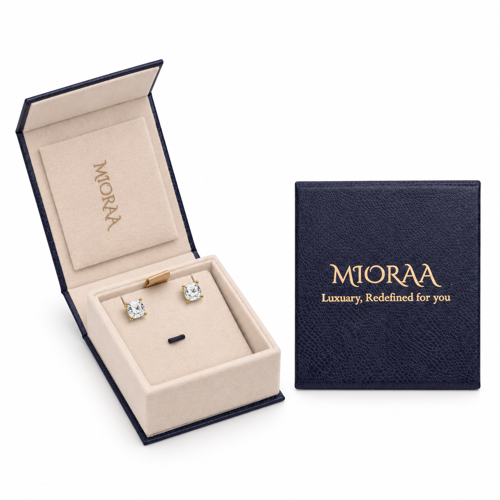 2.25 Carat Lab Grown Diamond Cushion-Cut Stud Earrings, IGI Certified