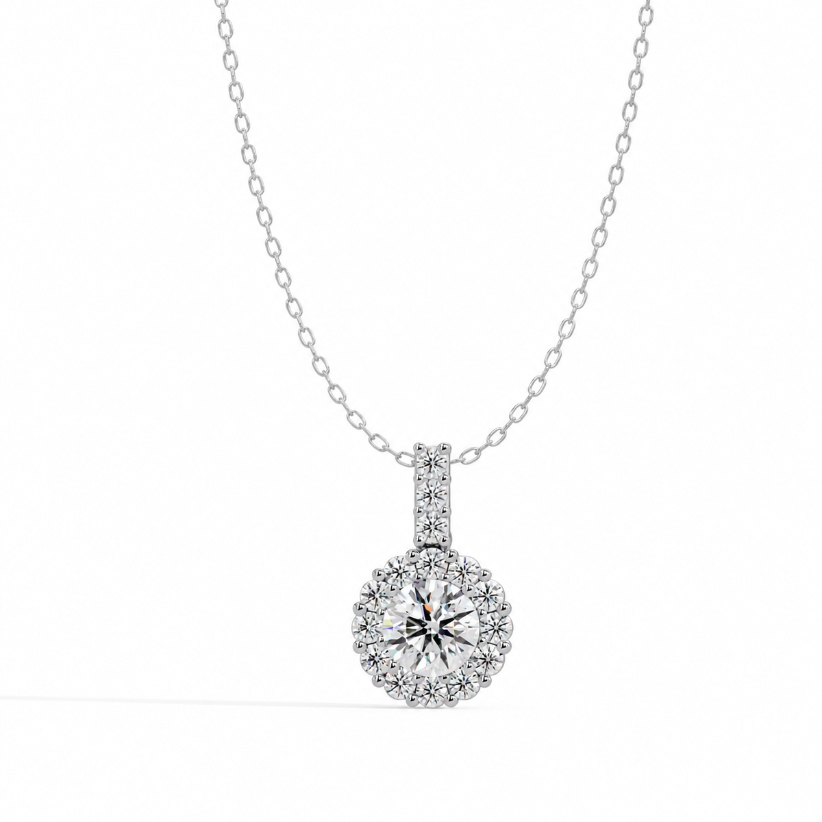 2.35 Carat Lab Grown Diamond Petal & Light Pendant, IGI Certified