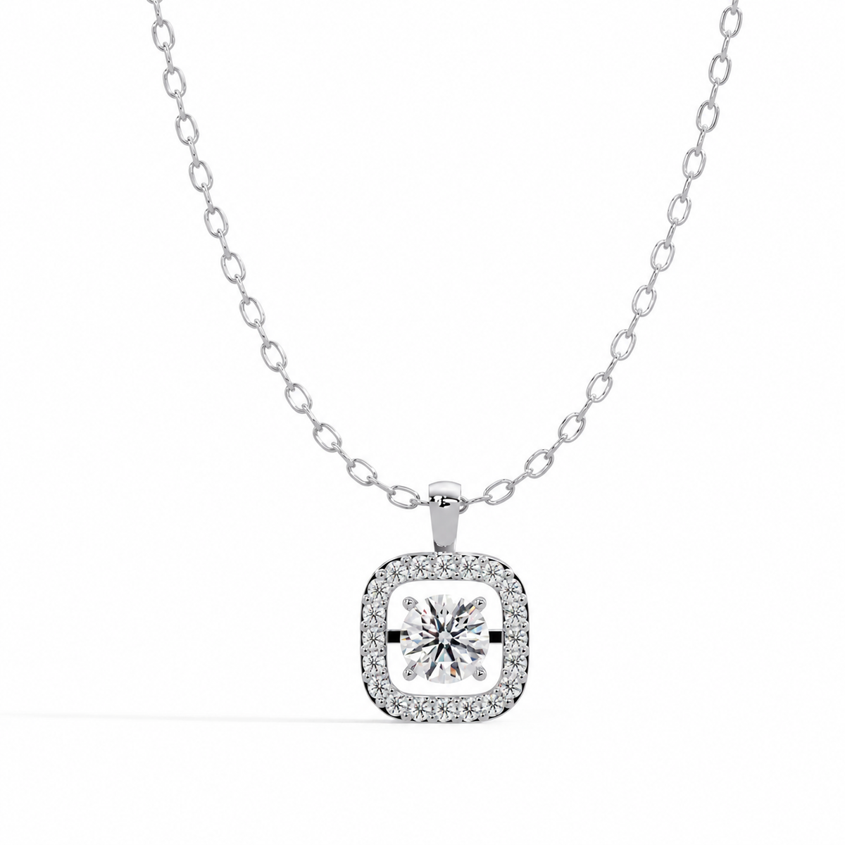 4.62 Carat Lab Grown Diamond Floating Brilliance Pendant, IGI Certified