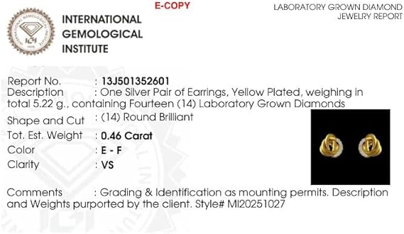 0.50 Carat Lab Grown Diamond Knot Earrings