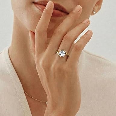 1 Carat Lab Grown Diamond Crossover Ring
