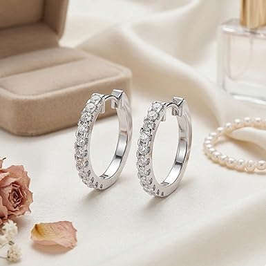 0.33 Carat Lab Grown Diamond Hoop Earring