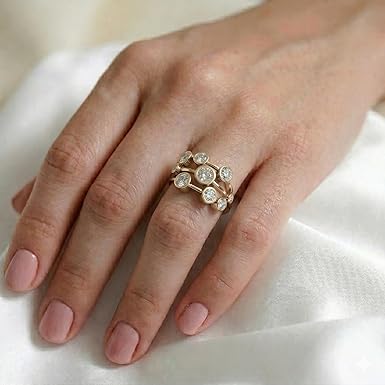 1 Carat Lab Grown Diamond Bubble Ring