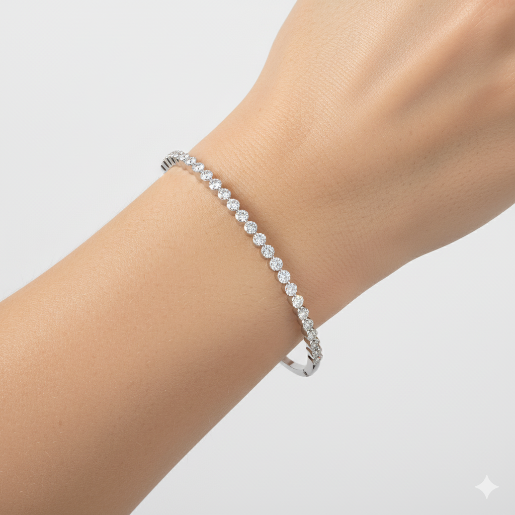 IGI Certified - 2 Ct. Lab Grown Diamond (VS/E-F) Elegant Diamond Tennis Bracelet