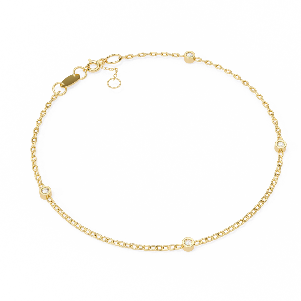 IGI Certified - 1/2 Ct. Lab Grown Diamond (VS/E-F) Diamond Station Chain Bracelet