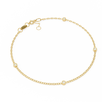 IGI Certified - 1/2 Ct. Lab Grown Diamond (VS/E-F) Diamond Station Chain Bracelet