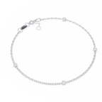 IGI Certified - 1/2 Ct. Lab Grown Diamond (VS/E-F) Diamond Station Chain Bracelet