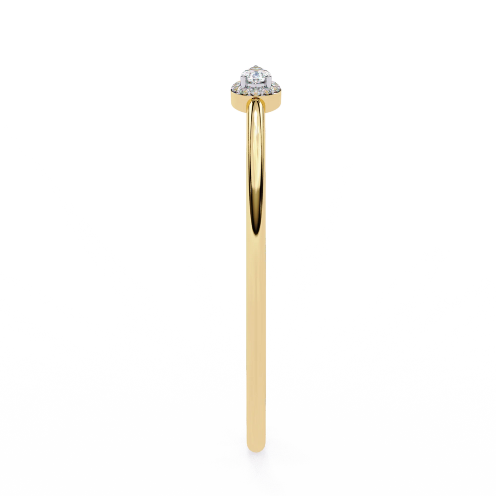 IGI Certified - 1/2 Ct. Lab Grown Diamond (VS/E-F) Duo Pear Diamond Halo Bypass Bangle Bracelet