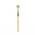 IGI Certified - 1/2 Ct. Lab Grown Diamond (VS/E-F) Duo Pear Diamond Halo Bypass Bangle Bracelet