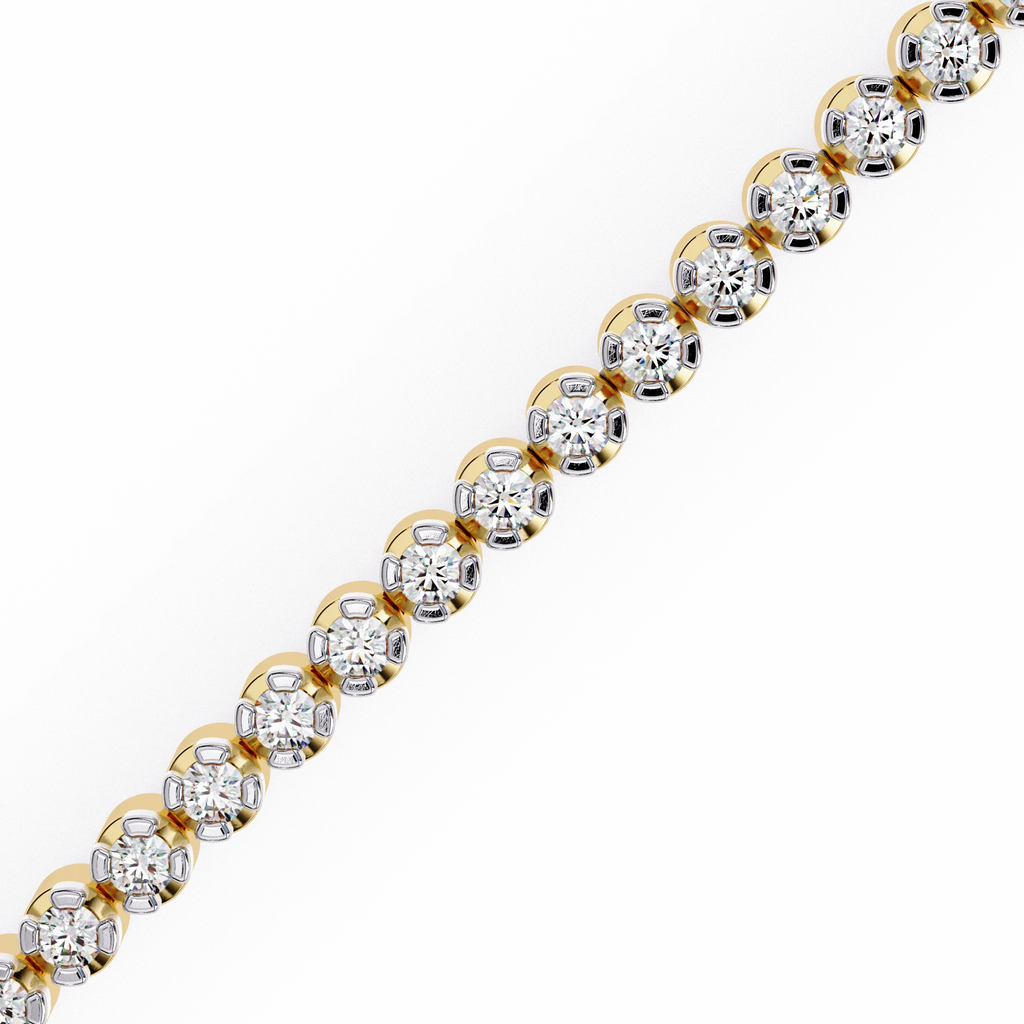 IGI Certified - 1 Ct. Lab Grown Diamond (VS/E-F) Brilliant-Cut Diamond Tennis Bracelet