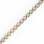 IGI Certified - 1 Ct. Lab Grown Diamond (VS/E-F) Brilliant-Cut Diamond Tennis Bracelet