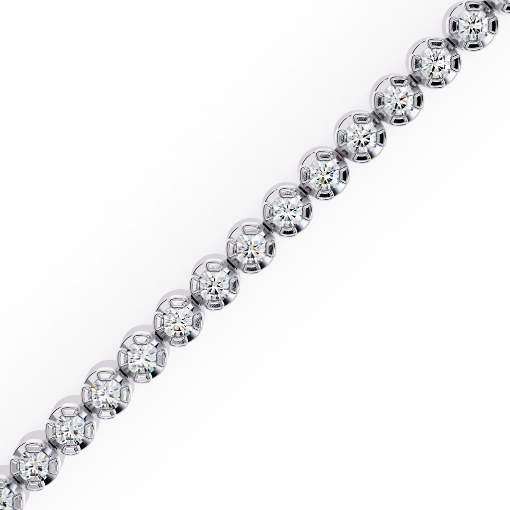 IGI Certified - 1 Ct. Lab Grown Diamond (VS/E-F) Brilliant-Cut Diamond Tennis Bracelet