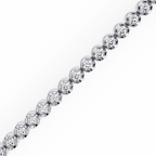 IGI Certified - 1 Ct. Lab Grown Diamond (VS/E-F) Brilliant-Cut Diamond Tennis Bracelet