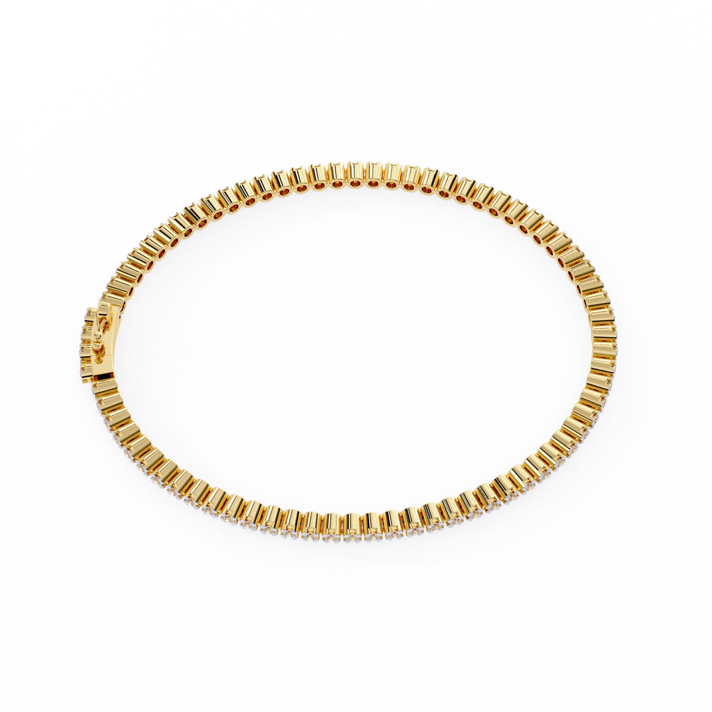 IGI Certified - 1 Ct. Lab Grown Diamond (VS/E-F) Brilliant-Cut Diamond Tennis Bracelet