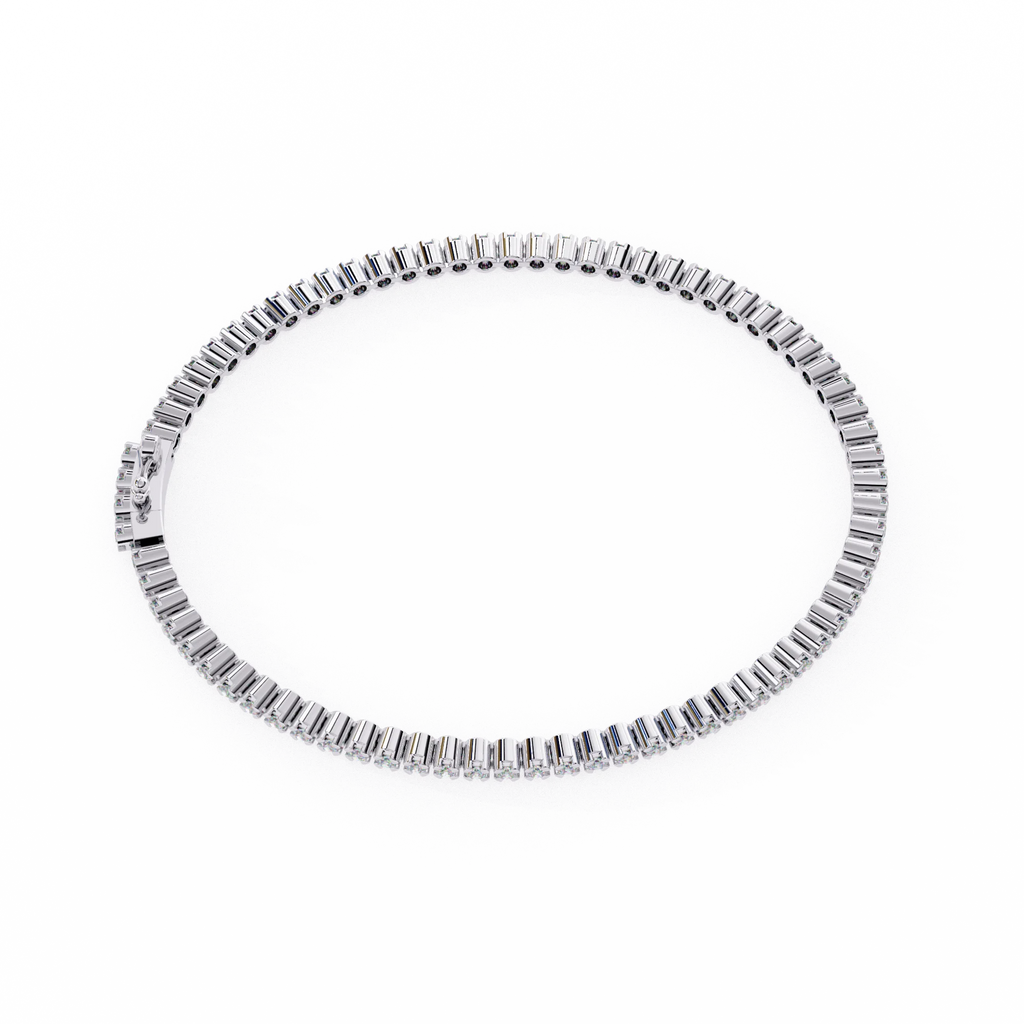 IGI Certified - 1 Ct. Lab Grown Diamond (VS/E-F) Brilliant-Cut Diamond Tennis Bracelet