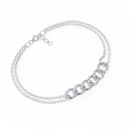 IGI Certified - 1 Ct. Lab Grown Diamond (VS/E-F) Full Eternity Brilliant-Cut Diamond Tennis Bracelet