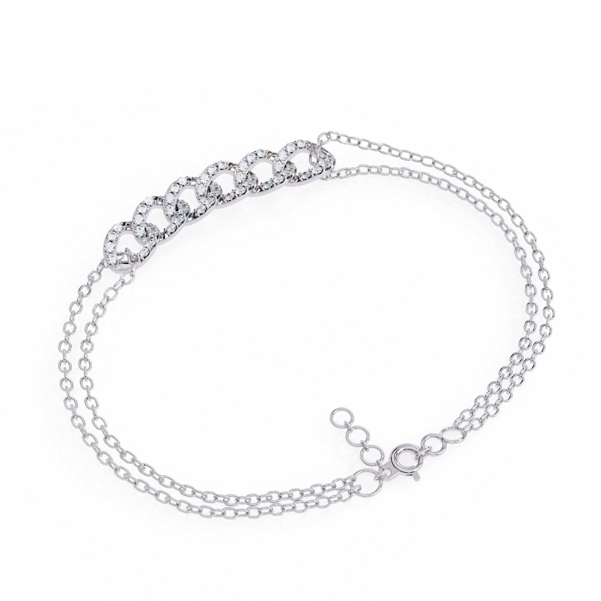 IGI Certified - 1 Ct. Lab Grown Diamond (VS/E-F) Full Eternity Brilliant-Cut Diamond Tennis Bracelet