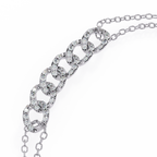 IGI Certified - 1 Ct. Lab Grown Diamond (VS/E-F) Full Eternity Brilliant-Cut Diamond Tennis Bracelet