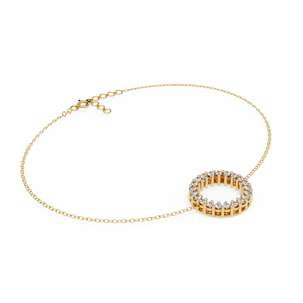 IGI Certified - 1 Ct. Lab Grown Diamond (VS/E-F) Miracle-Set Diamond Tennis Bracelet