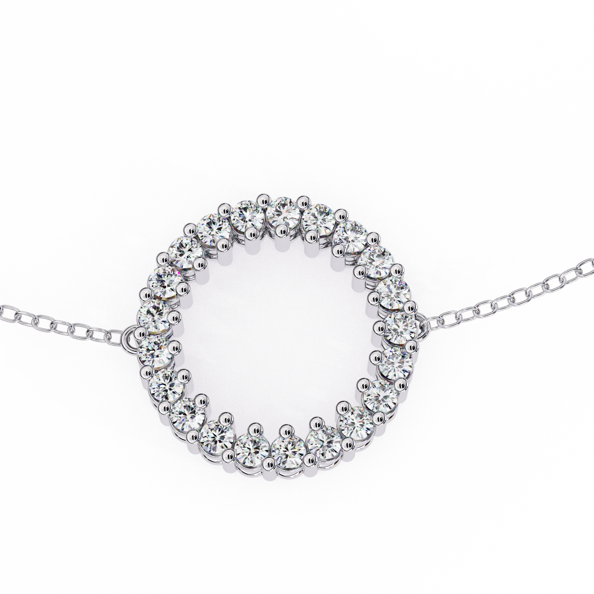 IGI Certified - 1 Ct. Lab Grown Diamond (VS/E-F) Miracle-Set Diamond Tennis Bracelet