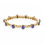 IGI Certified - 1/2 Ct. Lab Grown Diamond (VS/E-F) Dual-Band Floating Diamond Open Bangle Bracelet