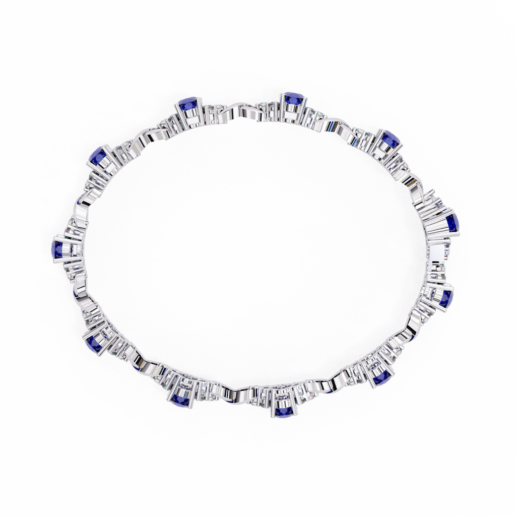 IGI Certified - 1/2 Ct. Lab Grown Diamond (VS/E-F) Dual-Band Floating Diamond Open Bangle Bracelet