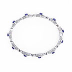 IGI Certified - 1/2 Ct. Lab Grown Diamond (VS/E-F) Dual-Band Floating Diamond Open Bangle Bracelet