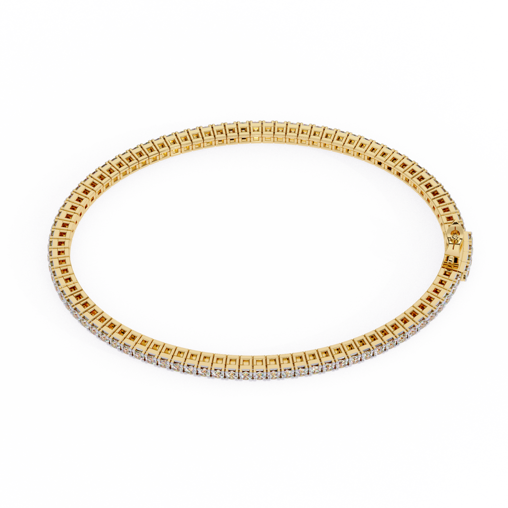 IGI Certified - 1/2 Ct. Lab Grown Diamond (VS/E-F) Luminous Pearl & Diamond Bypass Bangle Bracelet