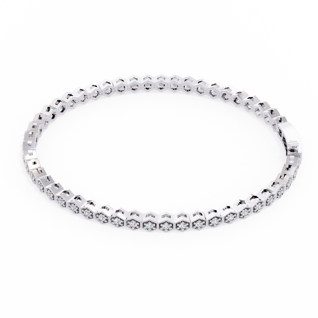 IGI Certified - 1 Ct. Lab Grown Diamond (VS/E-F) Tennis Bracelet