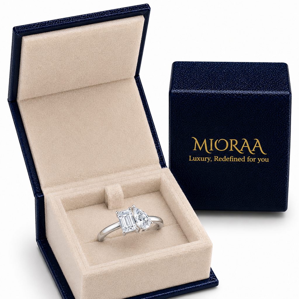 1 Carat Lab Grown Diamond Toi et Moi Ring