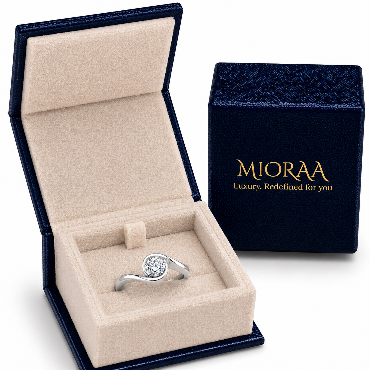 1 Carat Lab Grown Diamond Crossover Ring