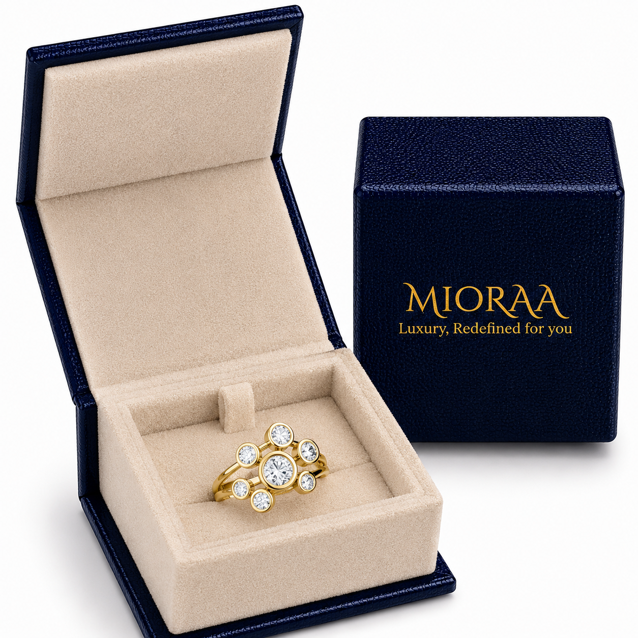 1 Carat Lab Grown Diamond Bubble Ring