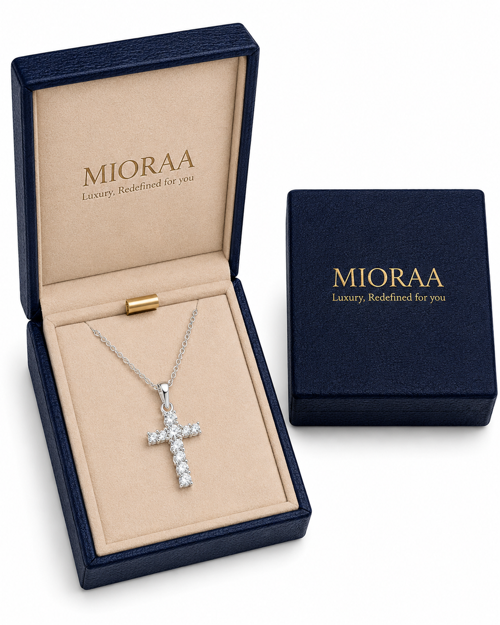 0.55 Carat Lab Grown Diamond Cross Pendant