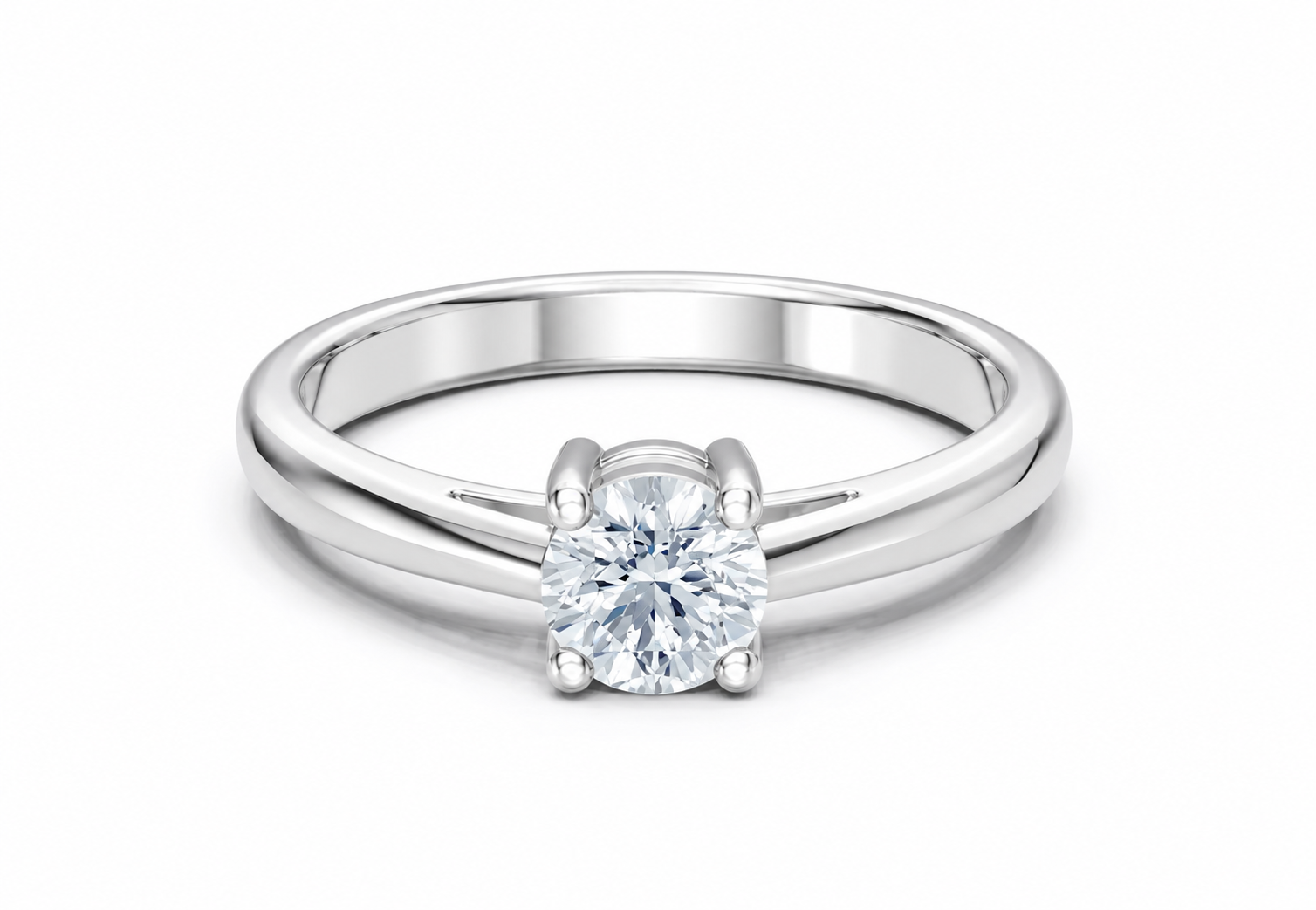 1 Carat Lab Grown Diamond Solitaire Ring