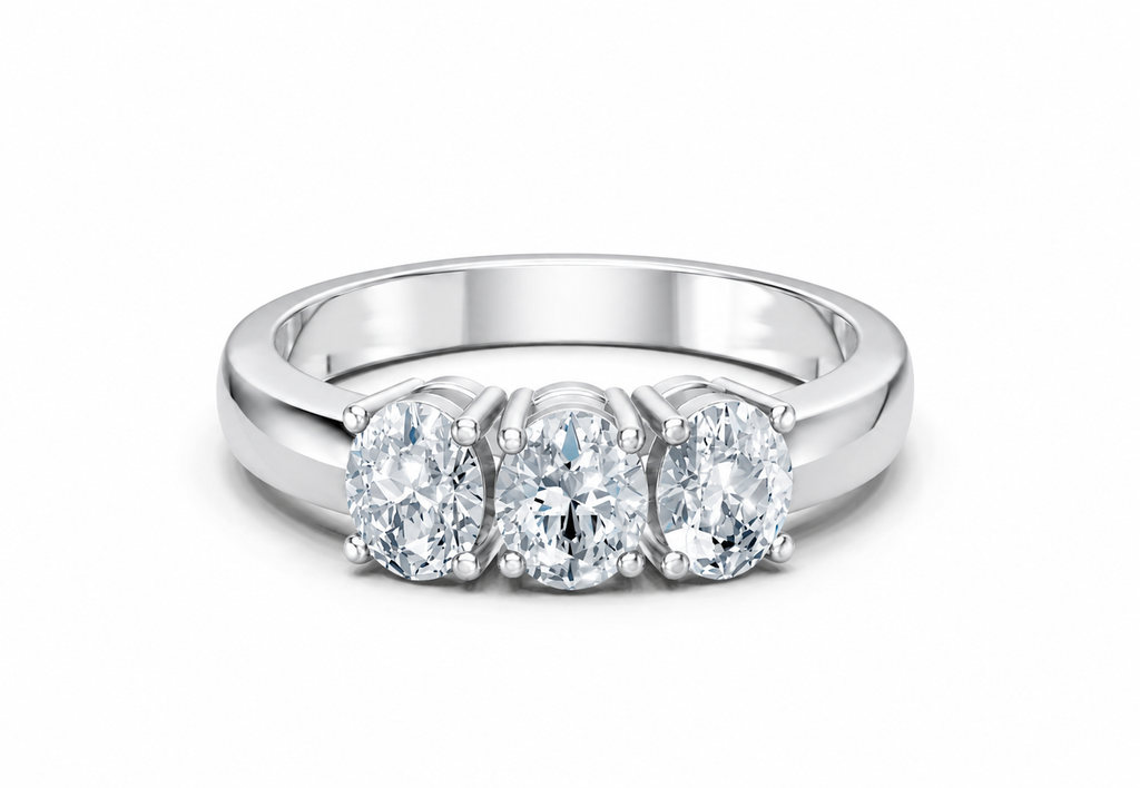 1 Carat Lab Grown Diamond Trilogy Ring